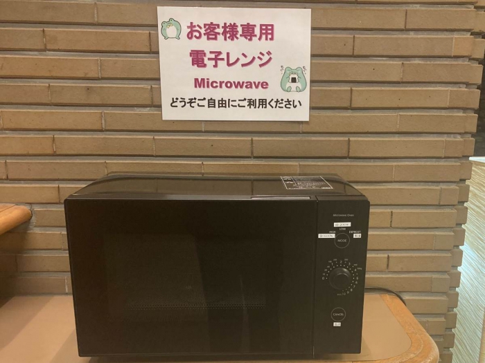 ホテルビナリオ嵯峨嵐山microwave電子レンジ設置