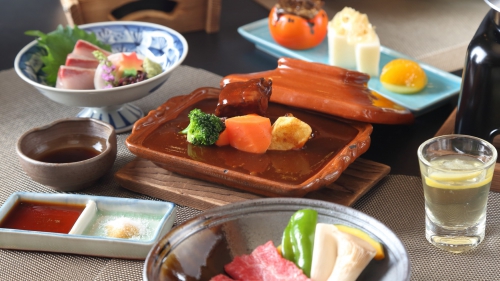 夕食一例/京の創作会席料【冬】小倉山