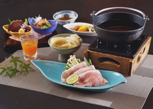 夕食一例/京の創作会席料【秋】保津川