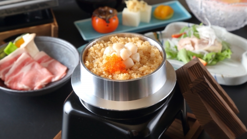 夕食一例/京の創作会席料【冬】保津川