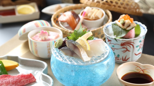 京の創作会席【小倉山】献立一例  ホテルビナリオ嵯峨嵐山