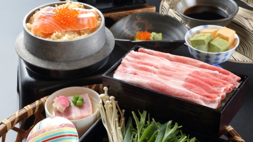 釜めし御膳　鮭いくら